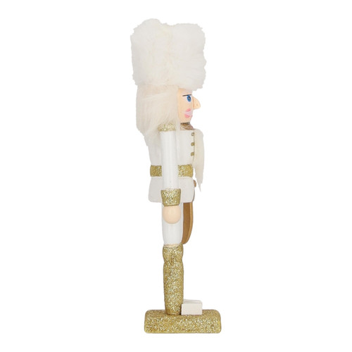 Nutcracker Christmas Decoration Henry 4 18cm, white