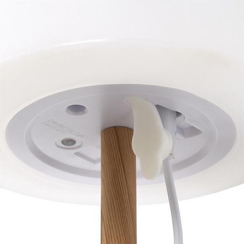 Table Lamp Chargeable, wood effect
