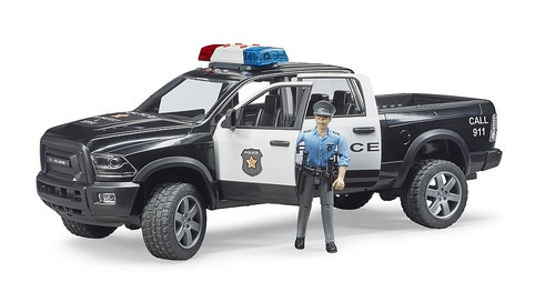 Bruder RAM 2500 Police Pick-up Truck with Police Officer 4+