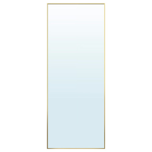 HOVET Mirror, gold-colour, 78x196 cm