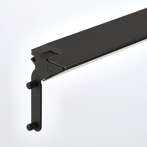 ÖVERSIDAN LED wardrobe lighting strp w sensor, dimmable dark grey, 46 cm