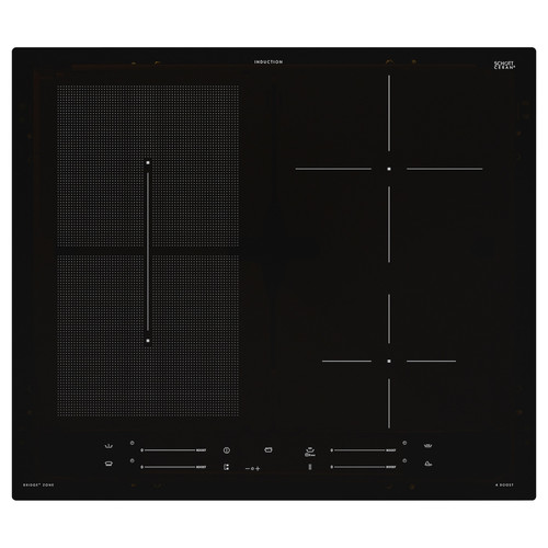 SMAKLIG Induction hob, black IKEA 500 black, 59 cm