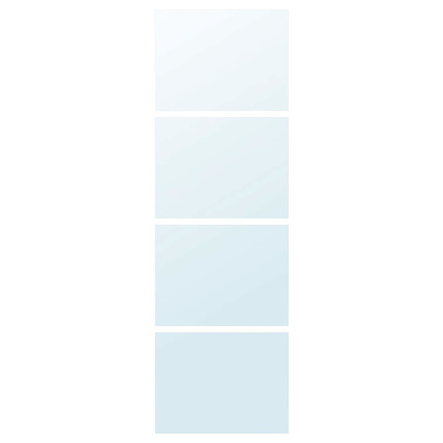 AULI 4 panels for sliding door frame, mirror glass, 75x236 cm