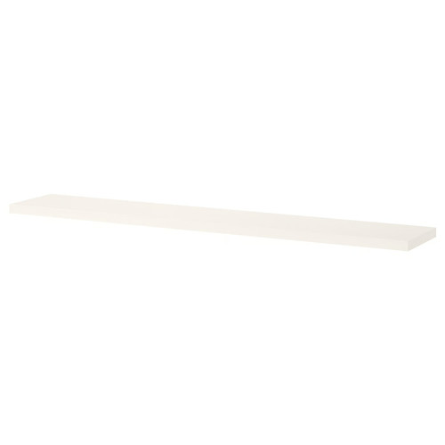 BERGSHULT Shelf, white, 120x20 cm