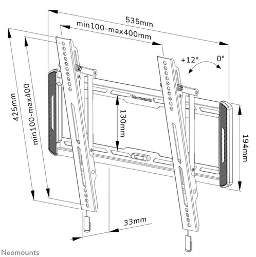 NewStar TV Wall Mount 32-65" 60kg WL35-550BL14