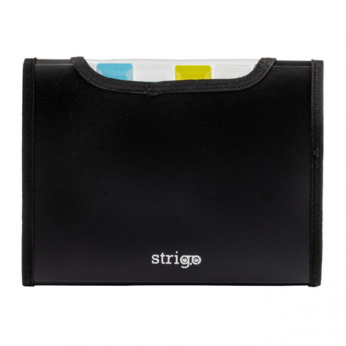 Document Folder with 6 Pockets A5 25mm, black