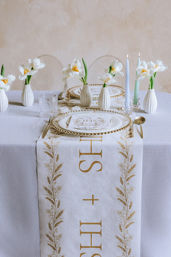 Table Runner IHS Holy Communion 40x500cm