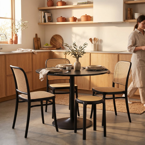 Table Hvar 80cm, black