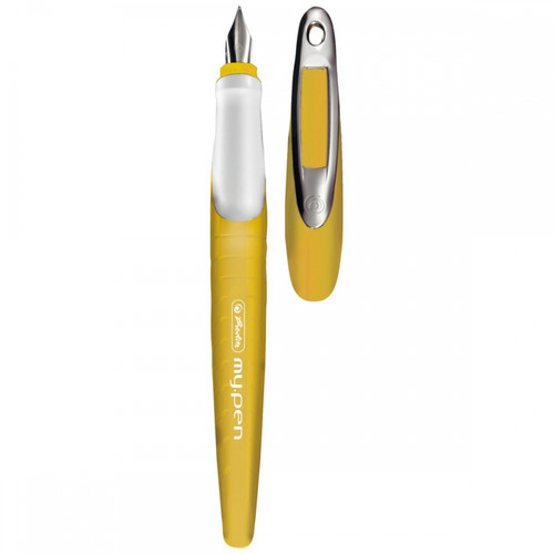 Herlitz Fountain Pen my.pen M 1pc, yellow/white