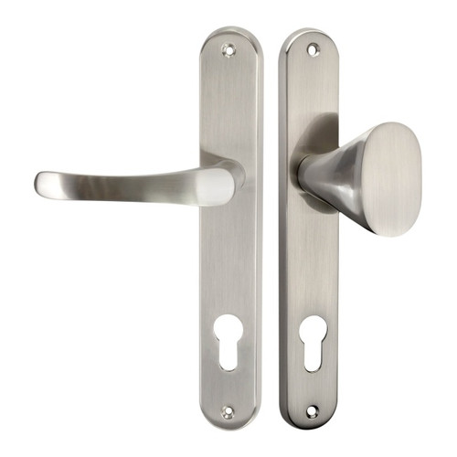 Schaffner Door Handle Classic 72 mm, rihjt, nickel-satin