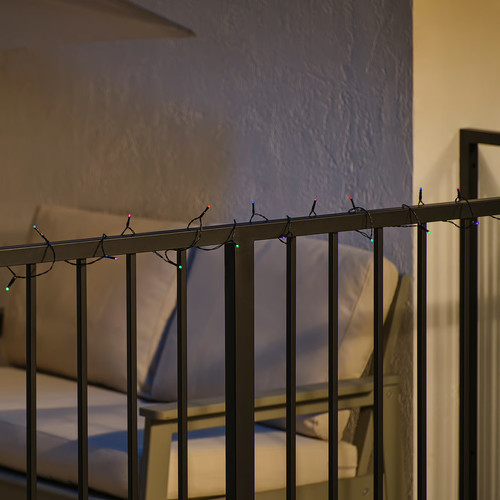 GETKÅL LED lighting chain, adjustable colour battery-operated/outdoor, 4.5 m