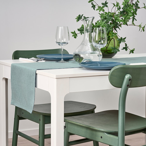 SVARTSENAP Table-runner, green-blue, 35x130 cm