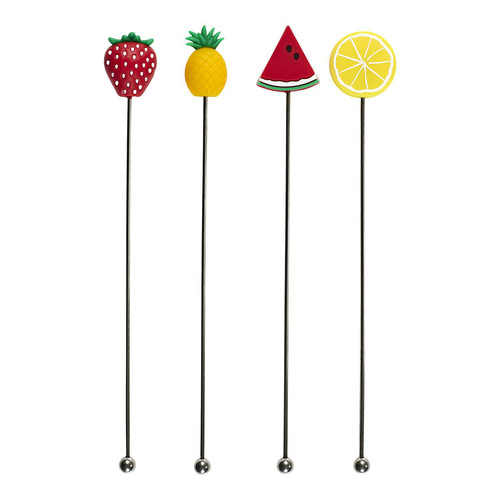 Reusable Drink Stirrer Set (4 Pieces)