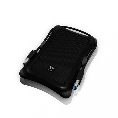 Silicon Power External Hard Drive HDD Armor A30 1TB USB 3.0, black/armored