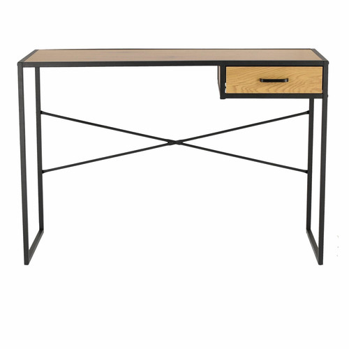 Desk Oxford with Drawer, oak/black