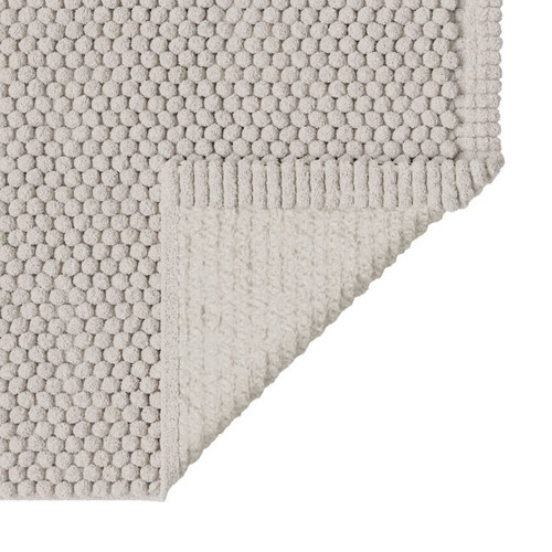 GoodHome Bath Mat Elland 70 x 120 cm, stone grey