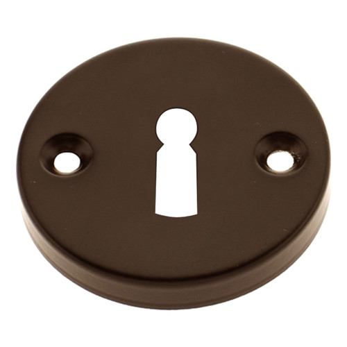 Door Escutcheon Gama, round, brown