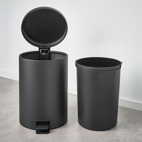 STENTRAPPA Pedal bin, anthracite, 18 l