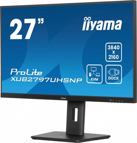 IIYAMA 27" Monitor XUB2797UHSNP-B1 4K IPS DP HDMI USB-C Pivot