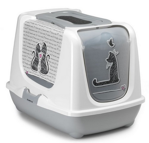 Cat Litter Box Trendy Cat in Love