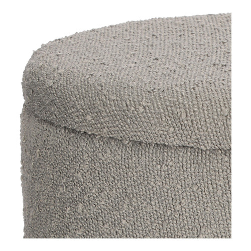 Stool with Storage L Neely, light grey