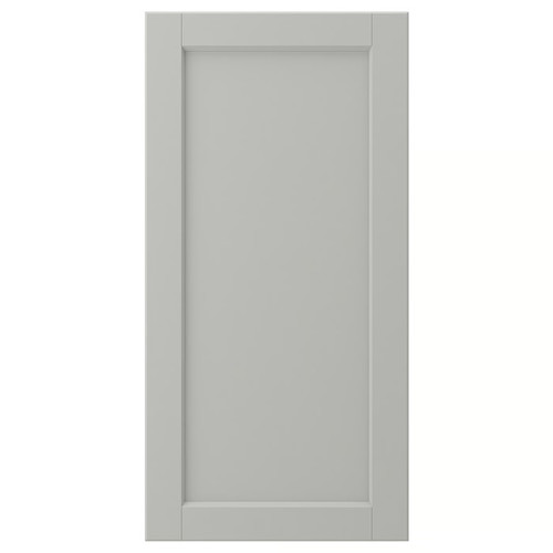 LERHYTTAN Door, light grey, 40x80 cm