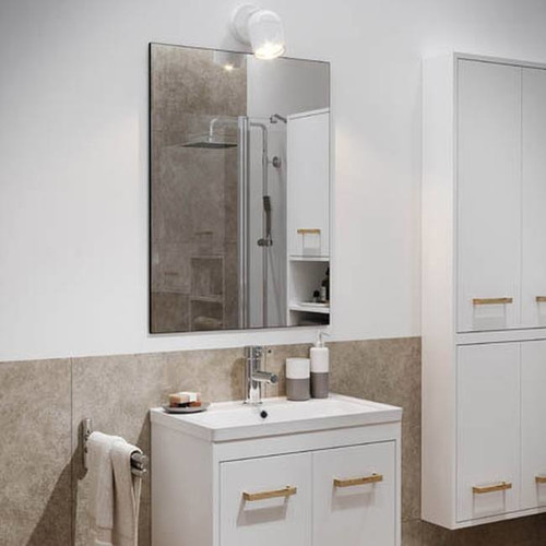 Bathroom Mirror Cooke&Lewis Dunnet 80x60cm