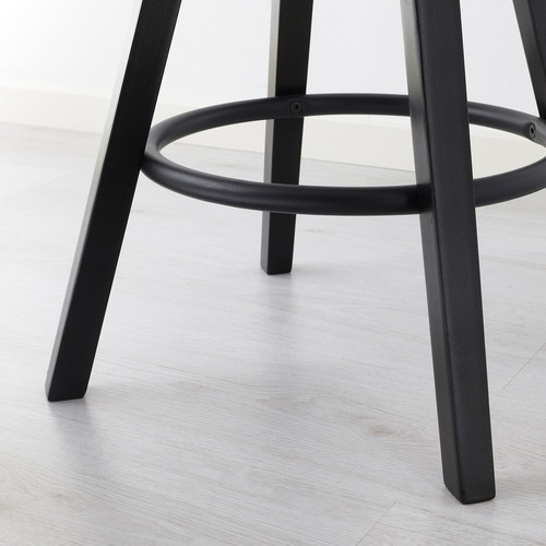 HÅVERUD / DALFRED Table and 4 stools, black/black, 105 cm