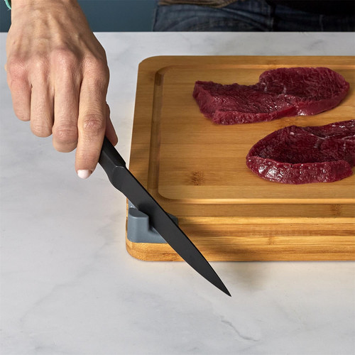 Chopping Board with Scale and Knife Sharpener 3in1