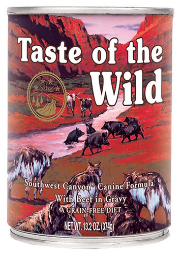 Taste of the Wild Southwest Canyon Beef in Gravy Dog Wet Food 390g