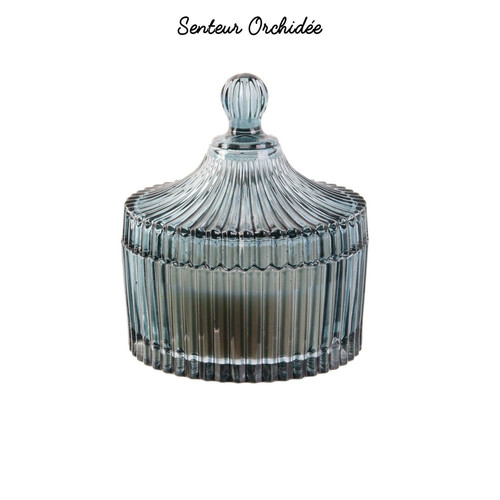 Scent Candle in Glass Bohemian L, green