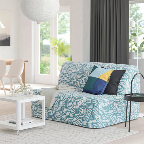 LYCKSELE MURBO 2-seat sofa-bed, Tutstad multicolour