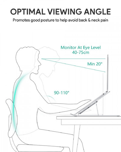 Aukey Aluminum Folding Stand for Laptop/Tablet/Smartphone HD-LT07