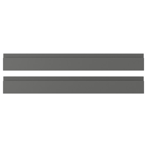 VOXTORP Drawer front, dark grey, 80x10 cm