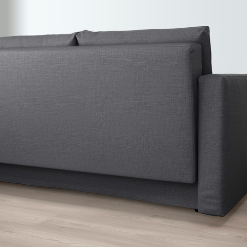 FRIHETEN Three-seat sofa-bed, Skiftebo dark grey
