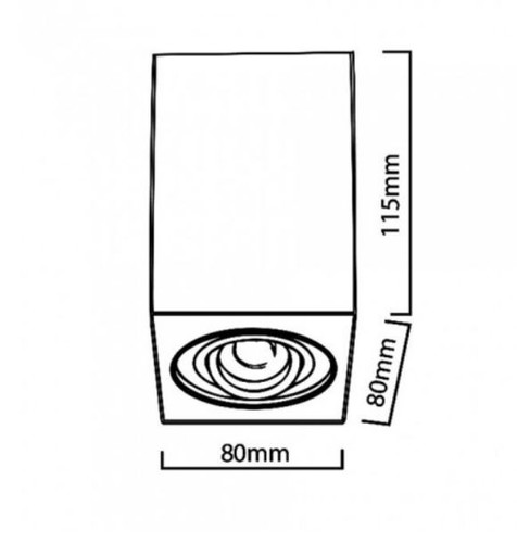 MacLean Surface Mounted Halogen GU10 LED