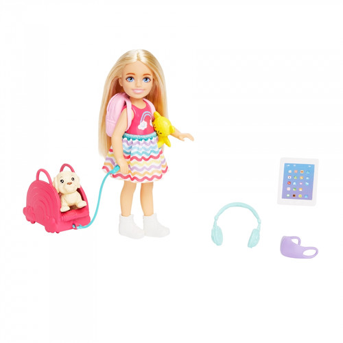 Barbie Chelsea Doll And Accessories, Small Doll Travel Set HJY17 3+