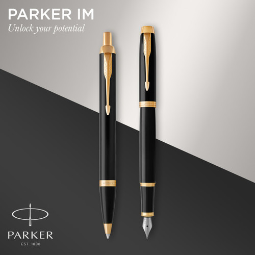 Parker Gift Set IM Black GT - Fountain Pen & Ballpoint Pen