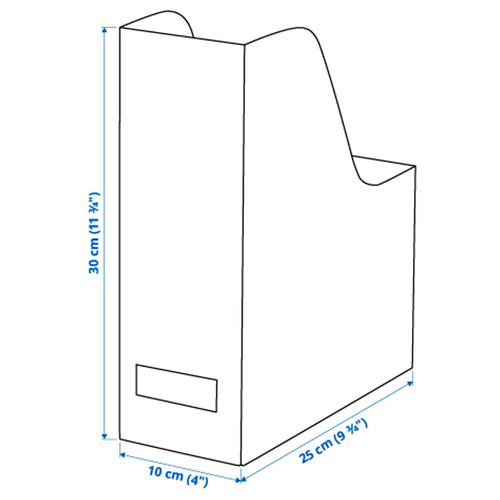 TJENA Magazine file, white black/dotted