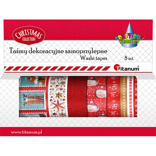 Crat fun Christmas Washi Tapes 8pcs