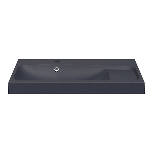 GoodHome Wash-basin Mila 80 cm, metallic black