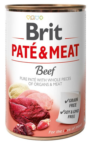 Brit Pate & Meat Beef Dog Food Can 400g