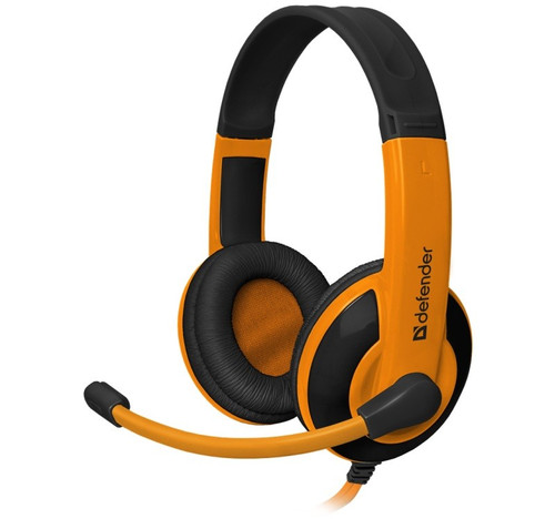 Defender Gaming Headset Warhead G-120, black + orange, cable 2 m