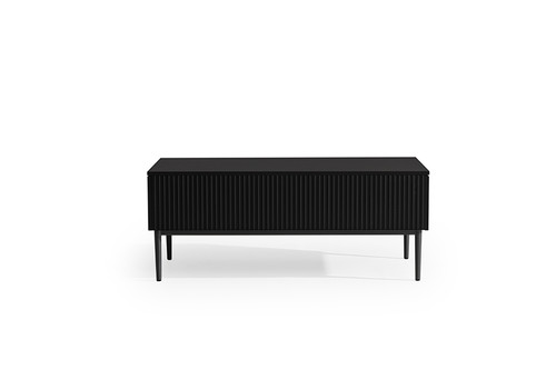 Coffee Table with Drawers Nicole, matt black/black legs