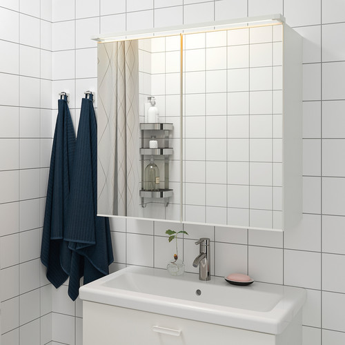 SILVERGLANS LED bathroom lighting strip, dimmable white, 80 cm
