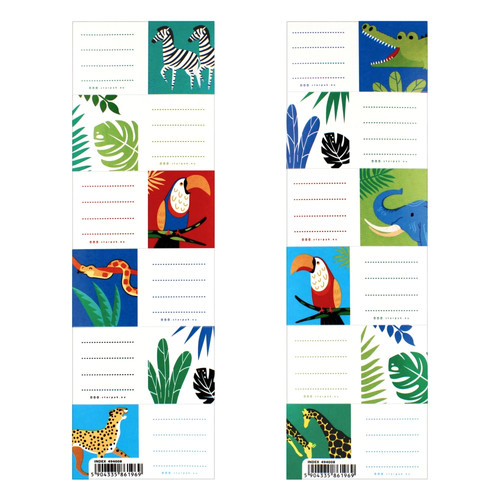 Starpak Label Stickers for Notebooks Safari 25-pack