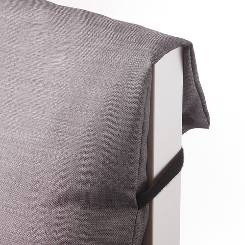 MALM Headboard cushion, dark grey, 140 cm