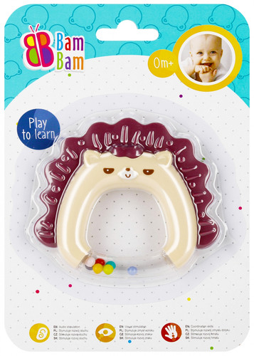 Bam Bam Rattle Hedgehog, assorted colours, 0m+