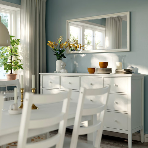 PINGSTSYREN Mirror, white, 60x120 cm