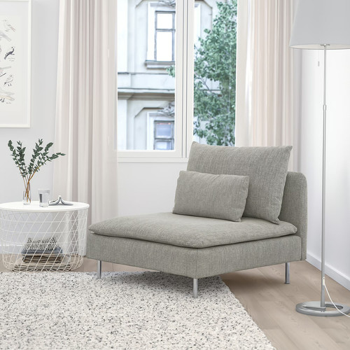 SÖDERHAMN 1-seat section, Viarp beige/brown